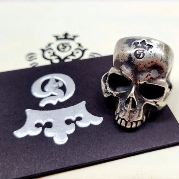 GABORATORY SV925 Large Skull Ring with Jaw - Picture 1 of 15